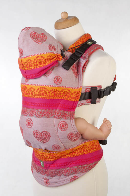 Ergonomic Carrier, Baby Size, jacquard weave 100 cotton wrap