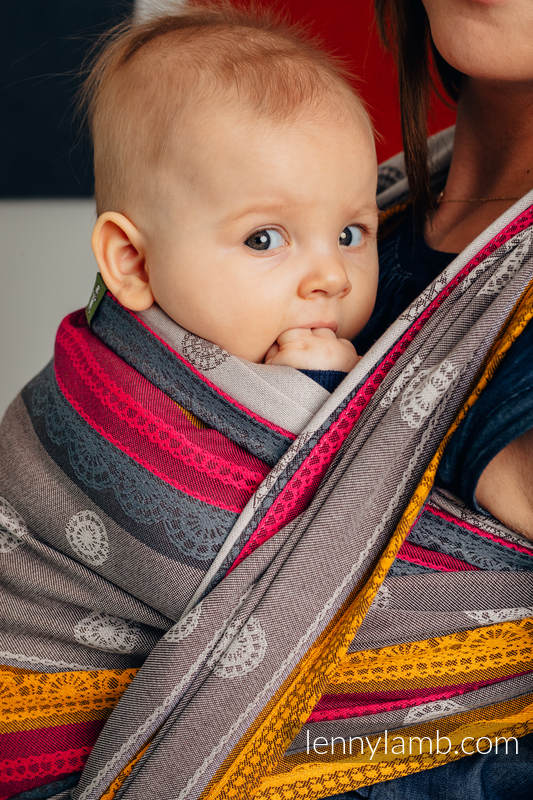 Baby Wrap, Jacquard Weave (100 cotton) COFFEE LACE 2.0 size L (grade B)
