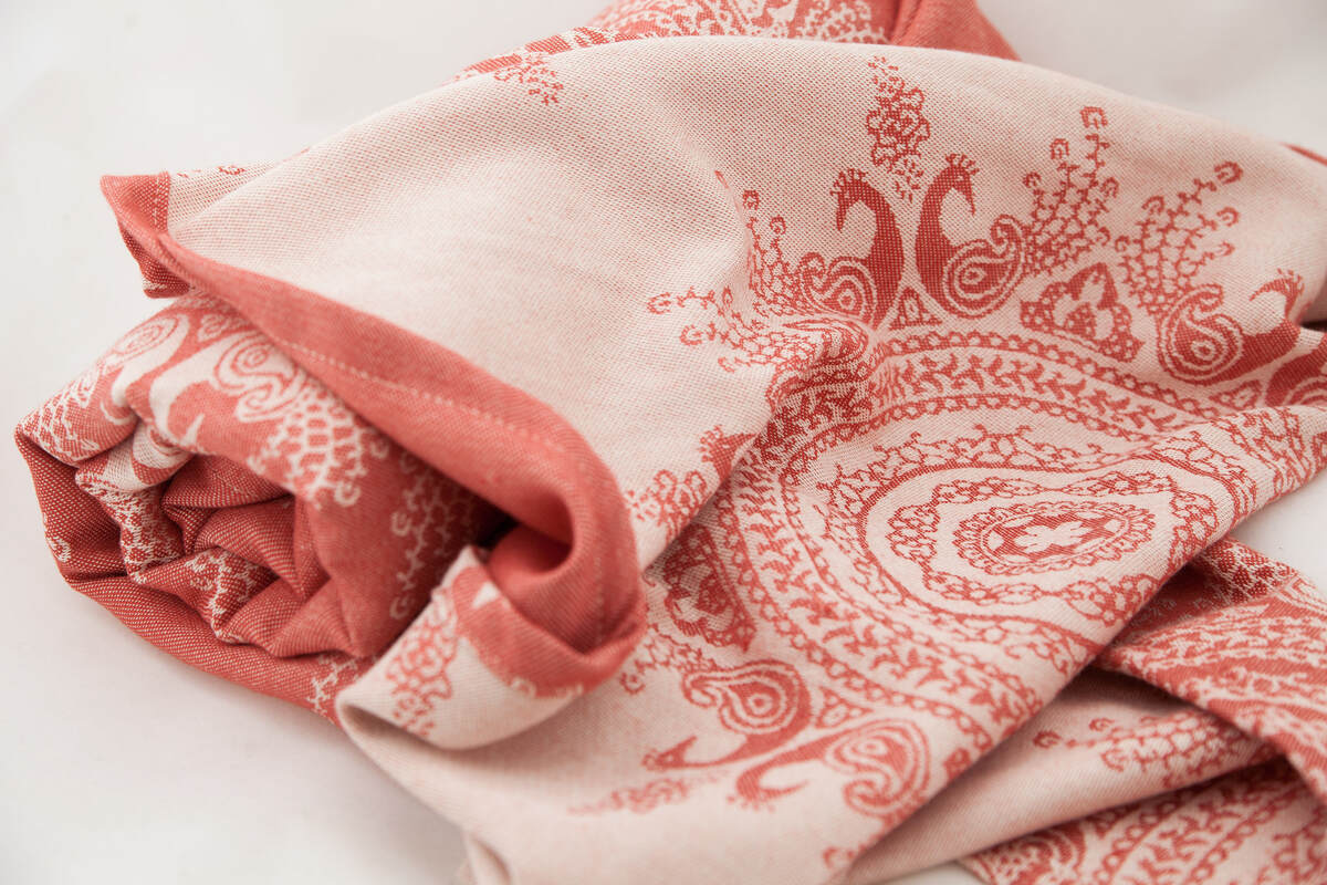 Baby Wrap, Jacquard Weave (60 cotton, 40 bamboo) Indian Peacock