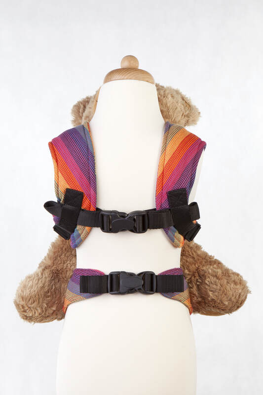 Doll Carrier made of woven fabric, 100 cotton SUNSET RAINBOW COTTON