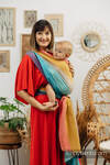 Chusta do noszenia dzieci, tkana splotem skośno-krzyżowym (100% bawełna) - PASTELS - rozmiar XL