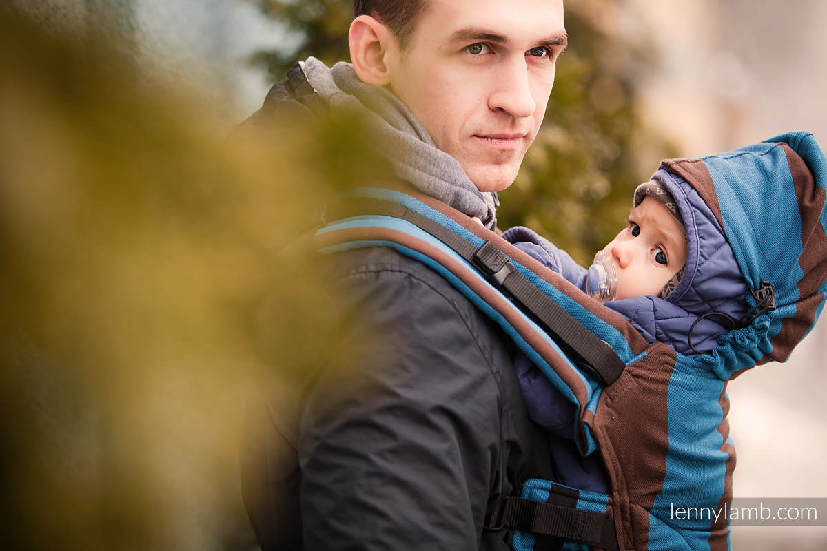 Ergonomic Carrier, Baby Size, broken-twill weave 100% cotton - FOREST