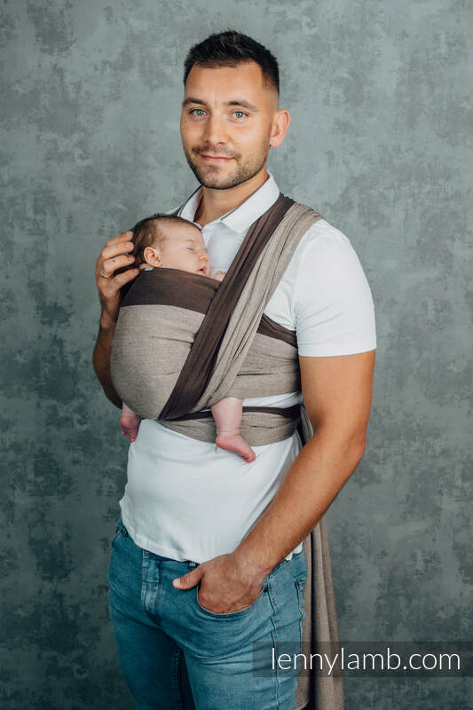 Lenny Lamb - My First Baby Sling HOT CHOCOLATE XL