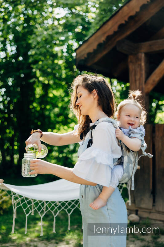 Lenny Lamb - Lenny Buckle Onbuhimo baby carrier VIRIDIFLORA ASH