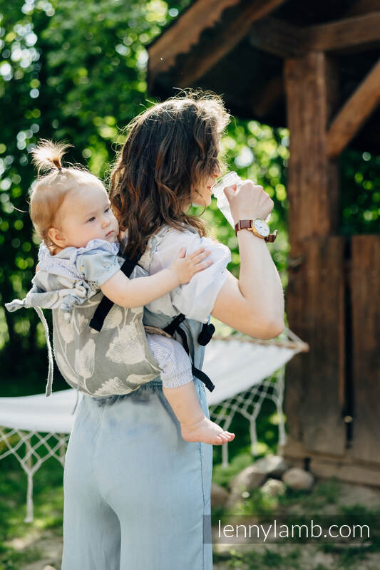 Lenny Lamb - Lenny Buckle Onbuhimo baby carrier VIRIDIFLORA ASH