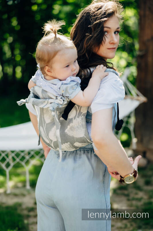 Lenny Lamb - Lenny Buckle Onbuhimo baby carrier VIRIDIFLORA ASH