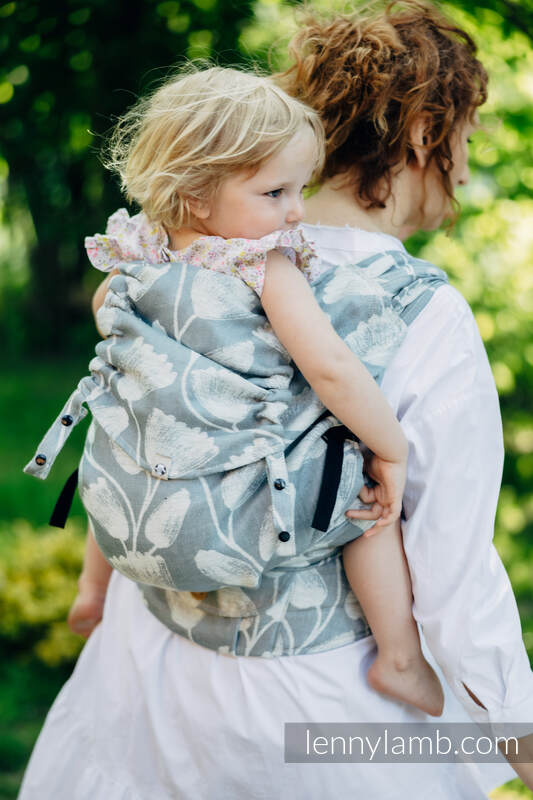 Lenny Lamb - LennyHybrid Half Buckle Carrier VIRIDIFLORA ASH