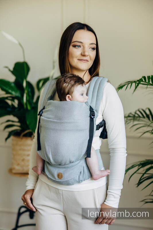 Lenny Lamb - My First Carrier - LennyLight LITTLE HERRINGBONE GREY