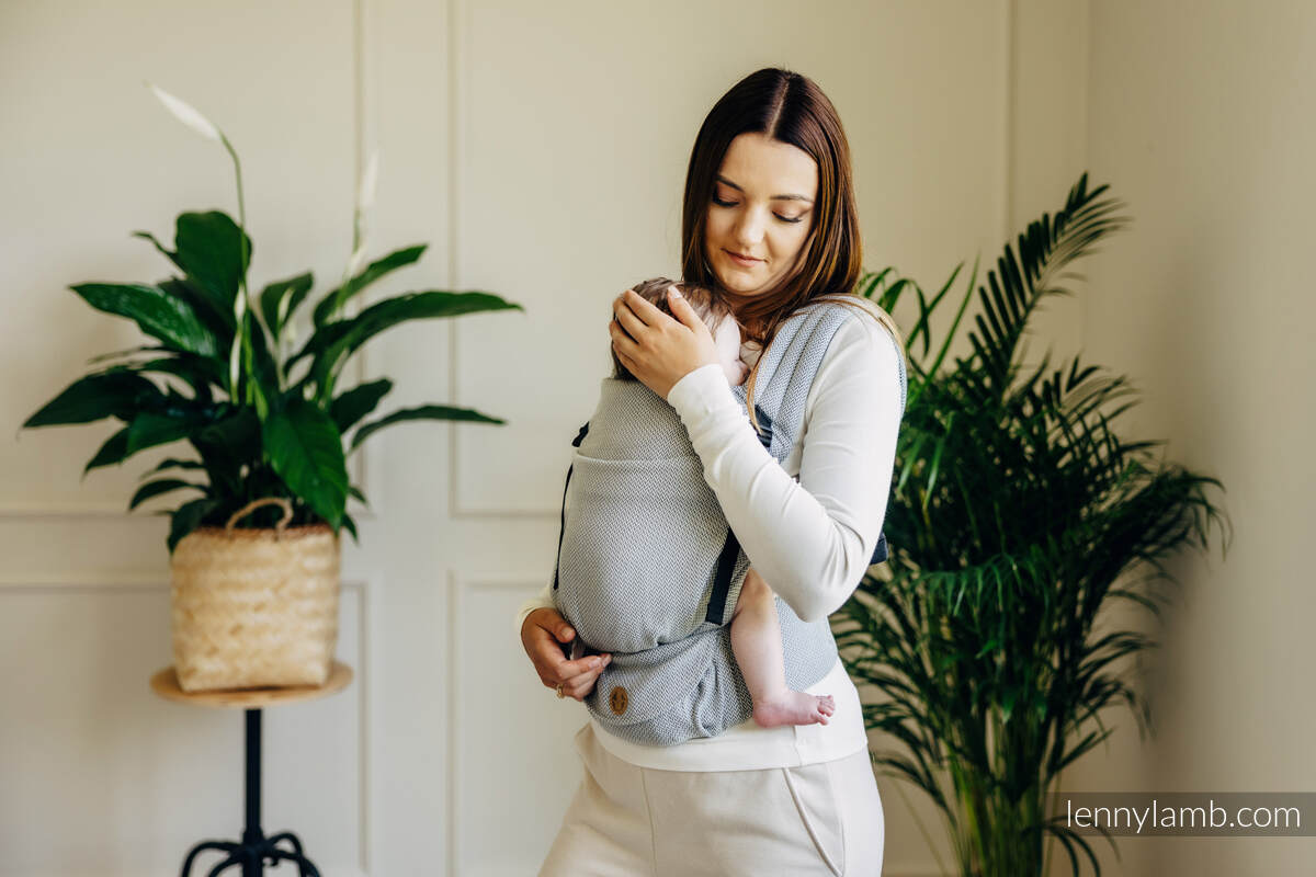 Lenny Lamb - My First Carrier - LennyLight LITTLE HERRINGBONE GREY