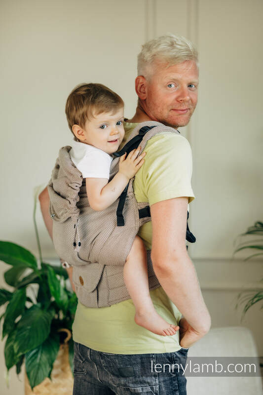 Lenny Lamb - LennyPreschool Carrier LITTLE HERRINGBONE ALMOND