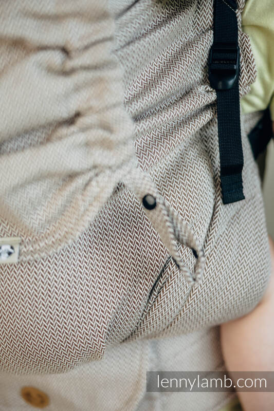 Lenny Lamb - LennyPreschool Carrier LITTLE HERRINGBONE ALMOND