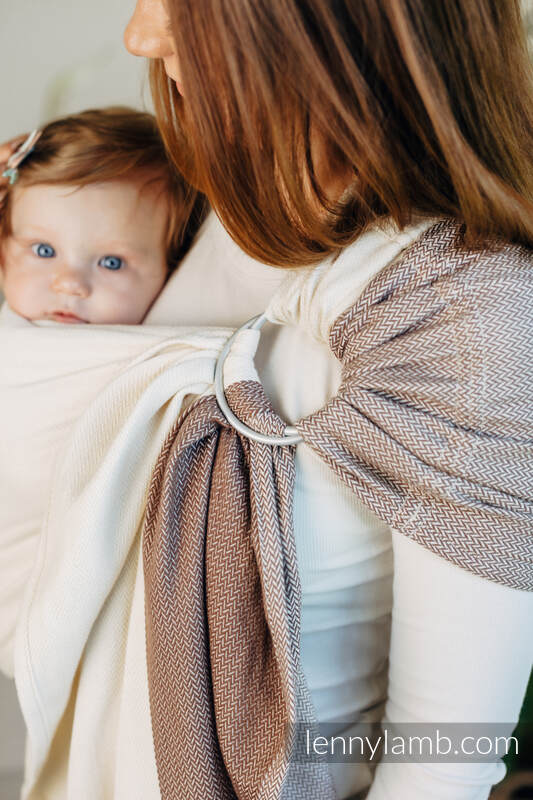 Lenny Lamb - My First Ring Sling LITTLE HERRINGBONE BABY CUPCAKE