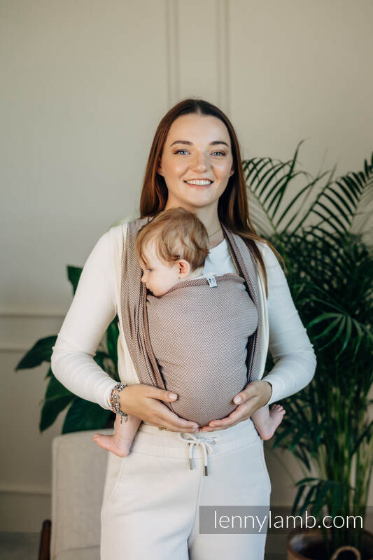 Lenny Lamb - My First Baby Sling LITTLE HERRINGBONE BABY CUPCAKE XS