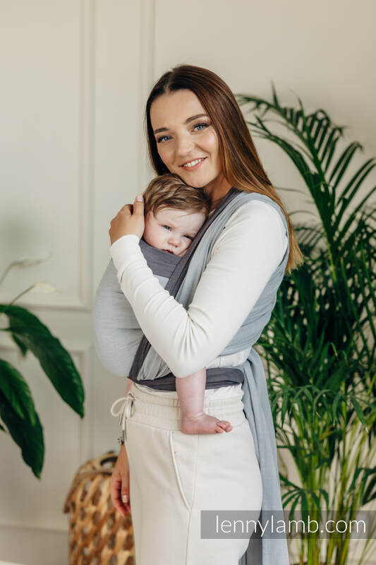 Lenny Lamb - My First Baby Sling COOL GREY S B