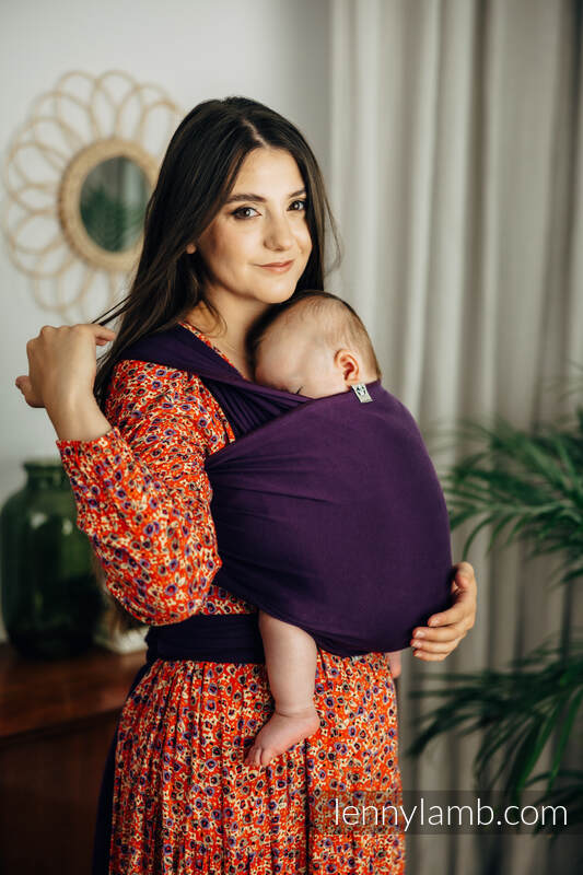 Lenny Lamb - Stretchy/Elastic Baby Sling - Sugilite - standard size 5.0 m 